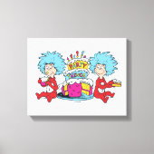 Ding één ding twee partij dingen canvas afdruk (Voorkant)