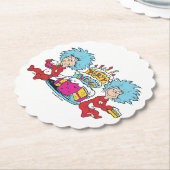 Ding één ding twee partij dingen kartonnen onderzetters (Gekanteld)