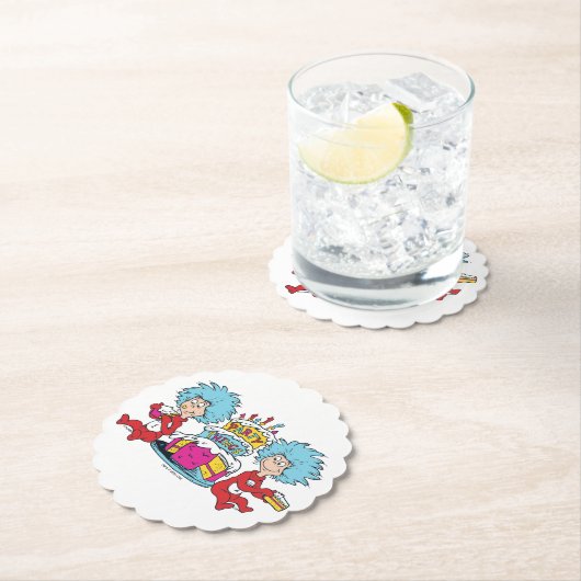 Ding één ding twee partij dingen kartonnen onderzetters (Insitu)