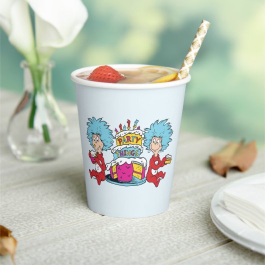 Ding één ding twee partij dingen papieren bekers (Insitu)