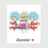 Ding één ding twee partij dingen sticker (Vel)