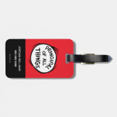 Ding één ding twee - Principal of all things Bagagelabel (Achterkant horizontaal)