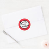 Ding één ding twee - Principal of all things Ronde Sticker (Envelop)