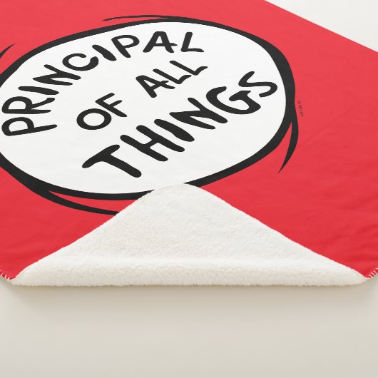 Ding één ding twee - Principal of all things Sherpa Deken (3/4)