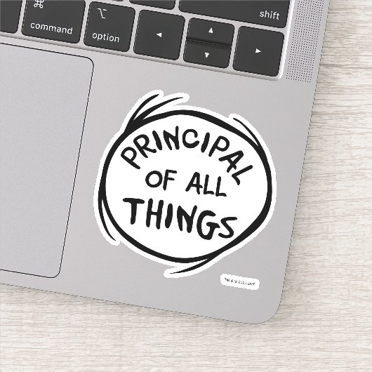 Ding één ding twee - Principal of all things Sticker (Detail)