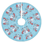 Ding één ding twee sneeuwman patroon kerstboom rok (Voorkant)