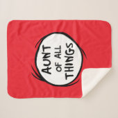 Ding één ding twee - Tante van alle dingen Sherpa Deken (Voorkant (horizontaal))