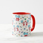 ding één ding twee viering patroon mok (Voorkant rechts)