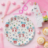 ding één ding twee viering patroon papieren bordje (Feest)