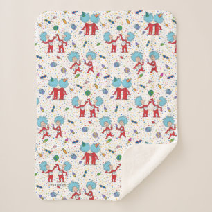 ding één ding twee viering patroon sherpa deken