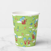 Ding Een Ding Twee Vliegende Vlieger Dingen Patroo Papieren Bekers (Achterkant)