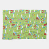 Ding Een Ding Twee Vliegende Vlieger Dingen Patroo Theedoek (Horizontaal)