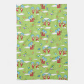 Ding Een Ding Twee Vliegende Vlieger Dingen Patroo Theedoek (Verticaal)