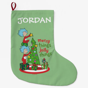 Ding Eén Ding Twee Vrolijke Dingen Grappige Dingen Grote Kerstsok
