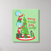 Ding Een Ding Twee Vrolijke Dingen Jolly Dingen Canvas Afdruk (Voorkant)