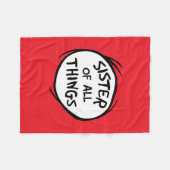 Ding één ding twee - zuster van alle dingen fleece deken (Voorkant (Horizontaal))