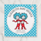 Ding één, twee | Tweeling Baby shower Bedankjes Labels (Achterkant)