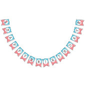 Ding één, twee | Twins Verjaardag Vlaggetjes (Alle)