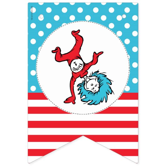 Ding één, twee | Twins Verjaardag Vlaggetjes (Eerste vlag)