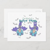 Ding One Thing Two Soort van een Batty Thing Briefkaart (Voorkant / Achterkant)