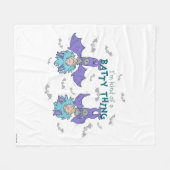 Ding One Thing Two Soort van een Batty Thing Fleece Deken (Voorkant (Horizontaal))