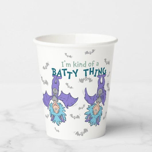 Ding One Thing Two Soort van een Batty Thing Papieren Bekers (Links)