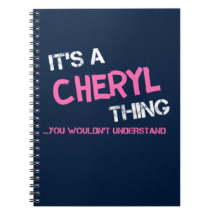 Ding van Cheryl die je niet zult begrijpen Notitieboek