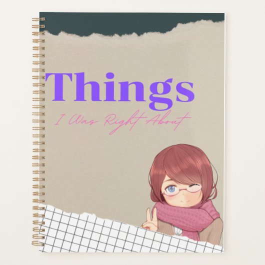 Ding waar ik gelijk in had planner (Voorkant)