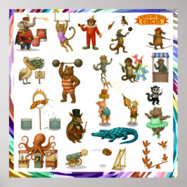 Dingaling Bros Circus acts Poster