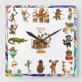 Dingaling Bros Circus acts Vierkante Klok