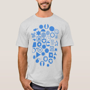Dingbat Abstract - Babyblauw T-shirt