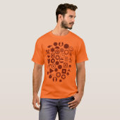 Dingbat Abstract - Walnut T-shirt (Voorkant volledig)