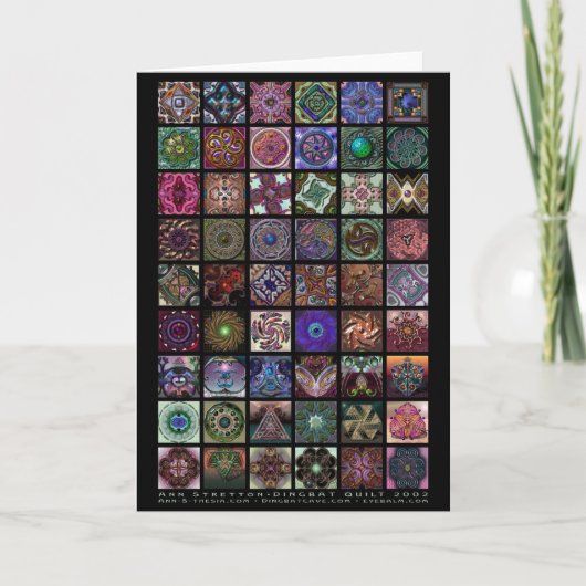 Dingbat Quilt Kaart (Voorkant)