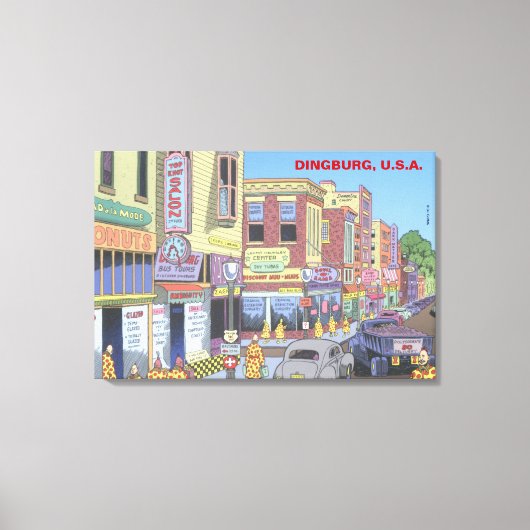 Dingburg, Verenigde Staten Canvas Afdruk (Voorkant)