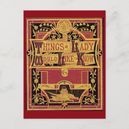 Dingen A Lady Briefkaart