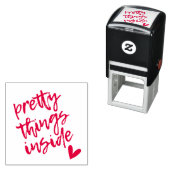  dingen binnen schattig script cadeauverpakking zelfinktende stempel (In situ)