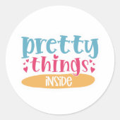  dingen binnen - Sticker voor kleine bedrijven (Voorkant)