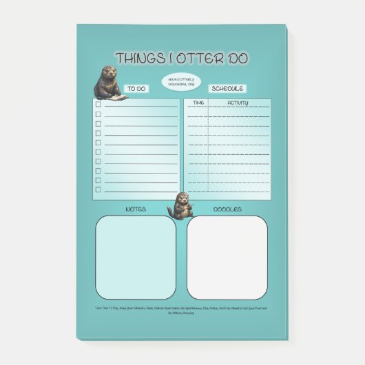 Dingen die ik anders doe post-it® notes (Voorkant)