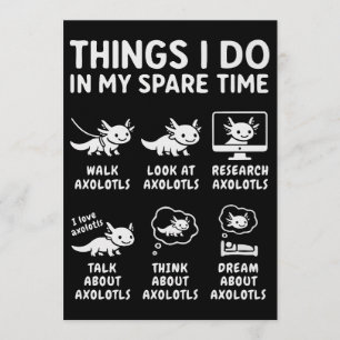 Dingen die ik doe in mijn vrije tijd Axolotl hobby Kaart