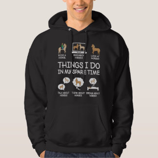 Dingen die ik doe in mijn vrije tijd Grappige paar Hoodie