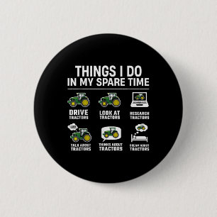 Dingen die ik doe in mijn vrije tijd - Grappige tr Ronde Button 5,7 Cm