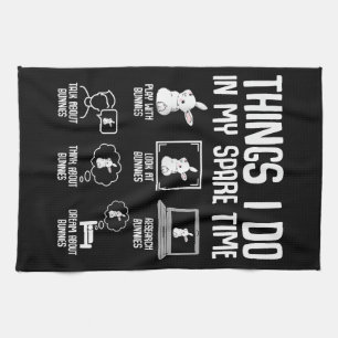 Dingen die ik doe in mijn vrije tijd konijntje kon theedoek