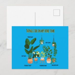 Dingen die ik doe in mijn vrije tijd - Tuinier, Tu Briefkaart