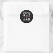 Dingen die ik doe Vrije tijd Bowling Grappige Bowl Ronde Sticker (Tas)