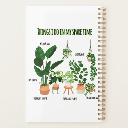 Dingen die ik in mijn vrije tijd doe - Gardener, t Planner (Achterkant)