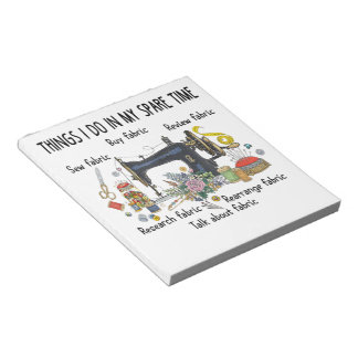 Dingen die ik in mijn vrije tijd doe grappig naaie notitieblok