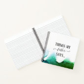 Dingen die mijn vader zegt: Funny Notebook Notitieboek (Binnen)