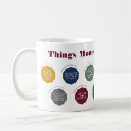 Dingen die moeders zeggen Kaart Koffiemok