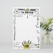 Dingen die moeten gebeuren briefpapier (Staand voorkant)