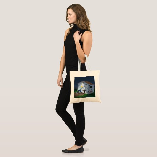 Dingen die 's nachts in de lucht springen tote bag (Voorkant (model))